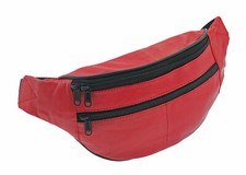 + Leder Bauchtasche