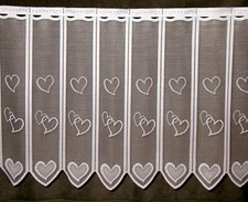 Scheibengardine Herzen