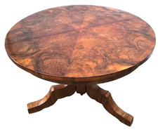 RUNDER  BIEDERMEIER  TISCH