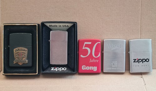 Set von fünf originalen - , zippo