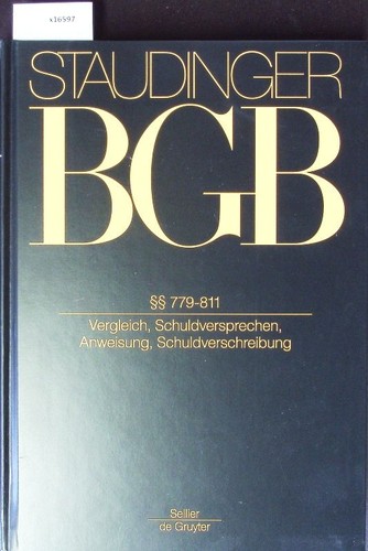 Staudinger bgb 779 811 - staudinger, bgb.