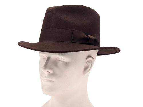 Wollhut braun fedora - wollhut,