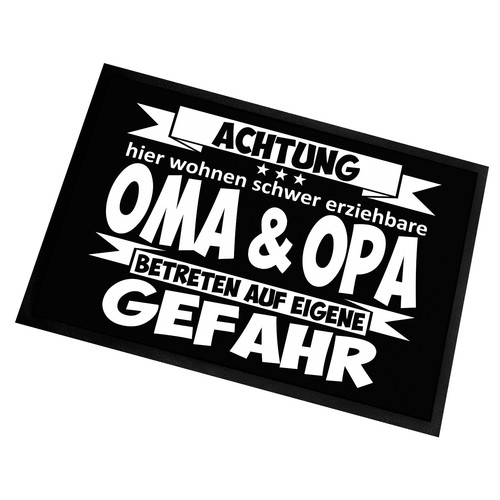 Fußmatte mit spruch - spruch, schwer