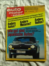 Auto Motor Sport ams 2/1974 Japanische Autos Datsun 240Z 180B Mazda 616 Coupe