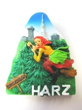 Harz Hexe Brocken Magnet Poly