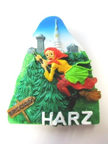Harz hexe brocken magnet - hexe,