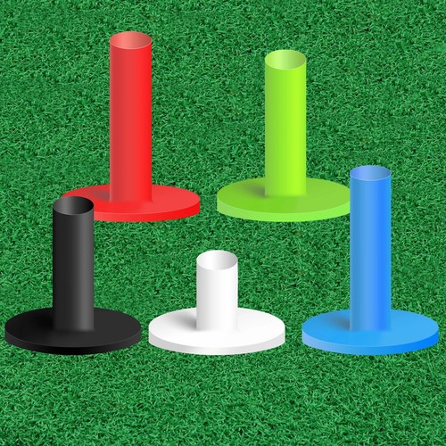 Golf gummi tees - golf, range
