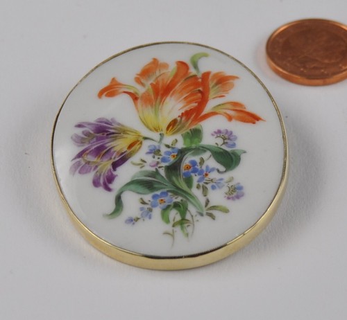 Porzellan blumen brosche nadel - porzellan,