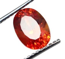 Natürlich 5.90 Karat Saphir Orange Zertifiziert Lose Edelstein Ovale Form Mit