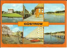 Ansichtskarte Güstrow - Schloß, Markt, Südstadt, Inselsee - Großformat A5