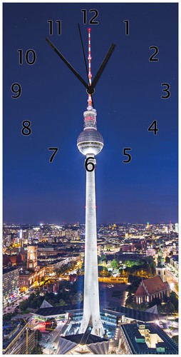Wallario wanduhr aus - wanduhr, glas
