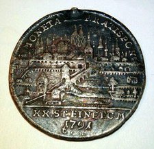 Regensburg Reichsstadt Konventionstaler 1791 Kaiser Leopold II schöne Patina