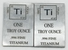 2 x 1 Unze Oz Titan Barren
