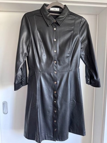 Kunstlederkleid arm mango - kunstlederkleid, 3/4