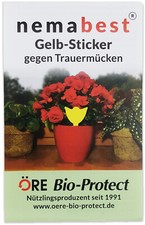 nemabest® 10 Gelb-Sticker gegen Trauermücken, steckbare und giftfreie Gelbtafeln