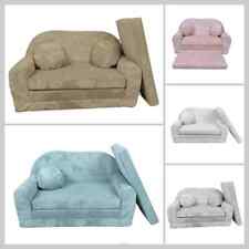 FORTISLINE Ausklappbares Kindersofa Rosalia aus Cord mit Verlängerung Mehrfarbig