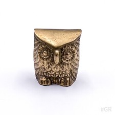 Vintage Miniature Brass Owl