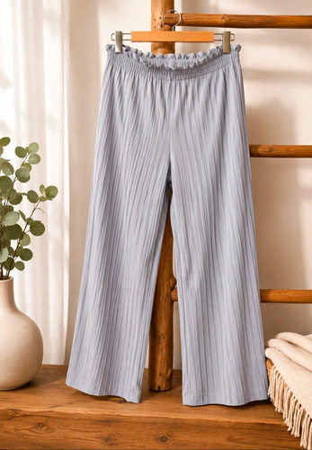 Damen palazzo hose - palazzo-hose, hellblau
