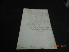 Urkunde Dokument Handschrift 1836 Coburg original