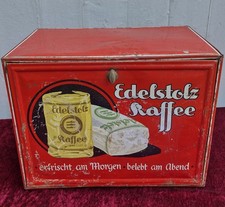 Edelstolz Kaffee Cafe Dose Blechdose Schrank Vitrine Display Werbung 50er Jahre