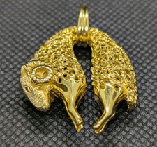 Goldenes Vlies 18K Golden Fleece Widder Goldschmuck Anhänger Gold 750