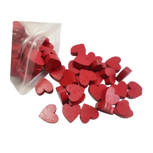100pcs valentinstag herz - 100pcs, holz