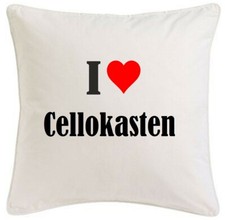KISSENBEZUG I LOVE CELLOKASTEN