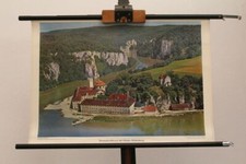 Schulwandkarte Rollkarte Donaudurchbruch bei Kloster Weltenburg Westermann 