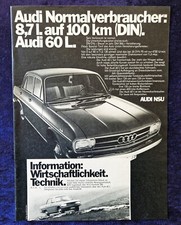 Audi 60 L , 55 PS,   originale Werbung aus 1969