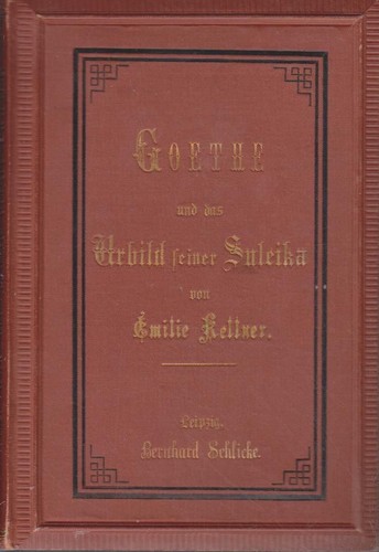 Goethe und das urbild seiner - goethe,