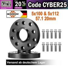 Spurplatten Spurverbreiterung Distanzscheibe Ø57,1 5x112 40mm 2x20mm Für VW Audi