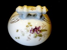 1 Ersatz Deckel für Zuckerdose od. Kaffeekanne Stabgriff floral Jugendstil antik