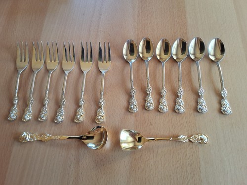 Goldfarbene kaffeelöffel 6 - goldfarbene, kaffeelöffel,6