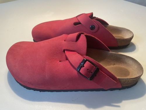 Birkenstock boston nubuk - nubuk, leder