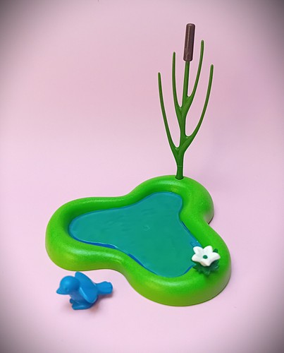 Kleine playmobil teich vogel - teich,