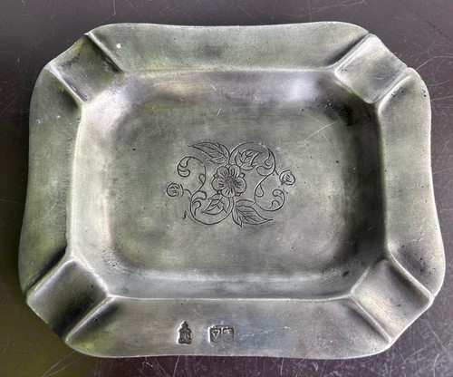 Antiker zinn aschenbecher - antiker,