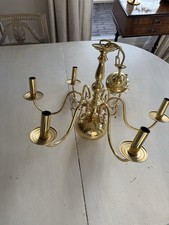 Kronleuchter Messing 6-flammig