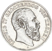 Hessen Ludwig IV. 2 Mark 1891