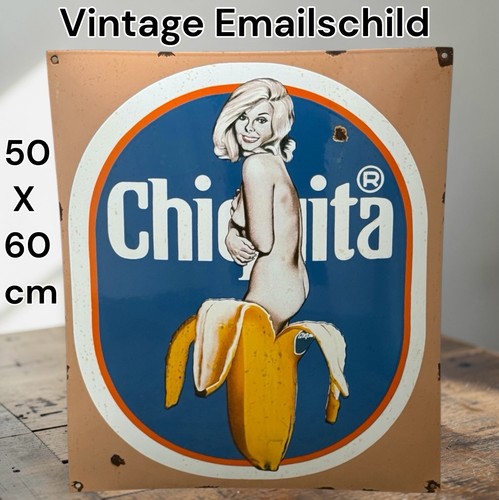 Vintage alt chiquita emaille - vintage,
