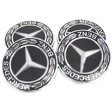 4x 56 mm Mercedes Benz STICKERS Rad Mittelkappen Aufkleber Set mit Für MB A E S