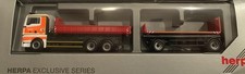 HERPA MAN TGX XL WLF ABROLLKIPPER HÄNGERZUG FEUERWEHR DÜSSELDORF  D-US 2995