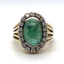14K 585 Bicolor Gold Ring mit