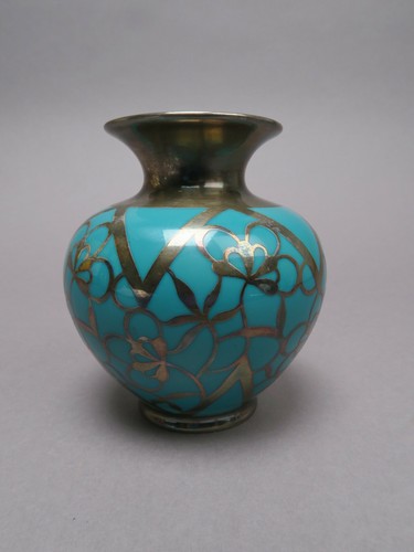 Vase silver overlay thomas - vase,