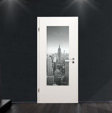 Glaseinsatz für Holztür mit Digitaldruck 1014-2-LA "New York"