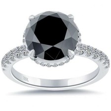 4,50 Ct Solitär Schwarzer