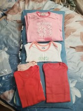 Baby Mädchen Set 5tlg Body Schlafoverall Socken Gr 92 Neu