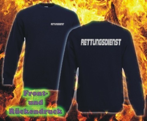 Rettungsdienst sweatshirt navy - rettungsdienst,