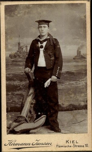 Cdv kiel deutscher seemann - cdv,