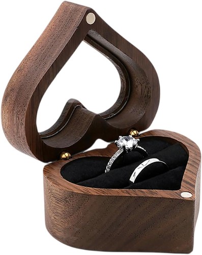 Ringbox holz herzförmig - ringbox,