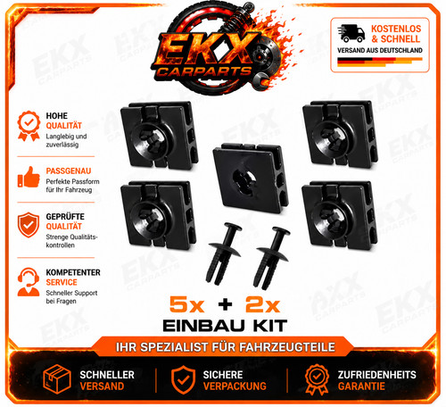 Halteclips spreiznieten - 5x, 2x